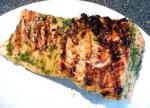 British Grilled Salmon With Basil Oil Dinner