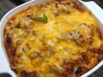 American Low Carb Beef and Cheesy Spaghetti Squash Bake Dinner