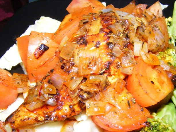 Australian Sauteed Chicken With Tomatosaffron Vinaigrette Dinner