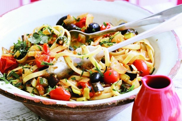 Italian Fettuccine With Ratatouille Recipe Appetizer