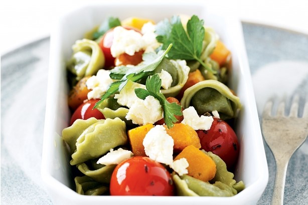 Italian Tortellini With Pumpkin Feta and Oregano Recipe Appetizer