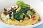 Italian Stirfried Vegetables On Asianstyle Coconut and Pumpkin Polenta Recipe Appetizer