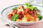 Italian Tomato Basil and Bocconcini Chicken With Polenta Recipe Dinner