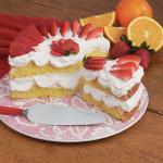 Australian Strawbery Orange Meringue Cake Dessert