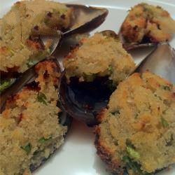 Italian Gratinate Cozze Alla Pugliese  Au Gratin Mussels Puglia Dinner