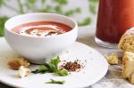 British Chilled Bush Tomato Soup With Beer Damper Recipe Appetizer