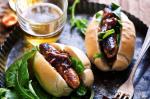 British Snags With Onions Cooked In Beer Recipe Appetizer
