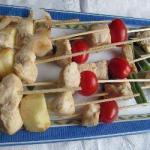 American Brochettes of Chicken and Apples Dinner