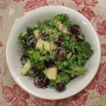 American Salad of Broccoli Apples and Grapes Appetizer