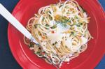 Canadian Chilli Garlic And Basil Spaghetti Recipe Appetizer