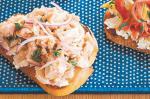Italian Bruschetta With White Bean Tuna And Thyme Topping Recipe Appetizer