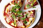 Italian Prosciutto and Pineapple Pizza With Fresh Basil Recipe Appetizer