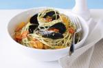 Italian Spaghetti With Mussels And Anchovy Pangrattato Recipe Appetizer