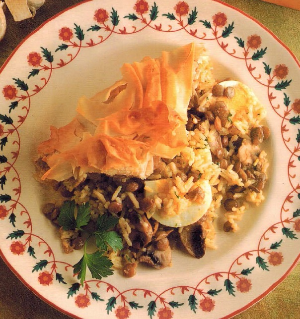 Russian Green Lentil Kulbyaka Dinner