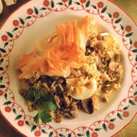 Russian Green Lentil Kulbyaka Dinner