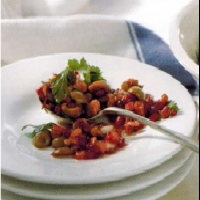 Spanish Green Olive Walnut And Pomegranate Salad Appetizer