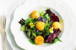 French Petite Salade With Crumbed Goats Cheese Recipe Appetizer