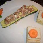 British Courgettes Filled Brown wheatmeal and Ham Appetizer