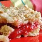 British Strawberry Rhubarb Coffee Cake Recipe Dessert