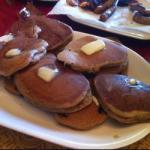 American Pancakes with Blueberries with Spelt Flour Breakfast