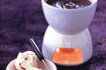 British Chocolate Fondue With Raspberry Meringues Recipe Dessert