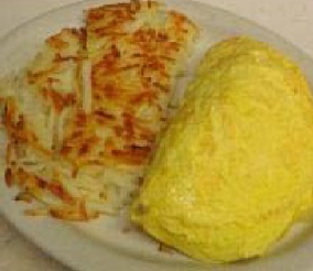 American Sausage Omelet Breakfast