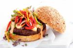 American Hoisin Beef Burgers With Chilli Mayo Recipe Appetizer