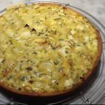 American Quiche with Feta and to Courgettes Appetizer