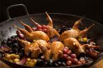 Canadian Quail and Grapes Recipe Appetizer
