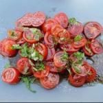 Japanese Tomatoes Salad with Basil Appetizer