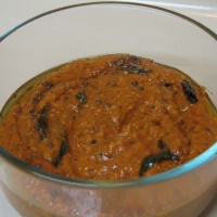 Indian Hot Tomato Chutney Appetizer