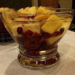 American Fruit Salad with Champagne Dessert