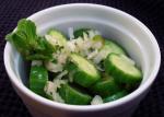 Indian Cucumbermint Salad Appetizer