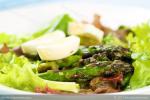 British Asparagus and Mixed Baby Greens Salad Appetizer