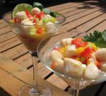 Australian Scallop Martinis Appetizer