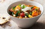 American Lentil Pumpkin and Cashew Curry With Roti Recipe Appetizer