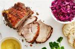 American Fennel Roast Pork With Braised Red Cabbage Recipe Dinner