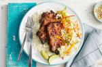 American Sweet Chilli And Ginger Glazed Pork Ribs With Asian Slaw Recipe BBQ Grill