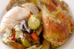 American Rotisserie Chicken and Roasted Vegetables Recipe Dinner