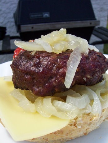 American Grilled Honey Mustard Onions For Burgers Dinner