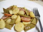 American Smoked Sausage Green Beans and Potatoes Dinner