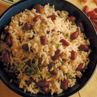 American Caribbean Rice and Peas Dinner