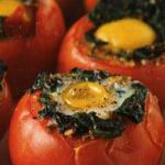 Greek Stuffed Tomatoes with Egg Appetizer