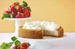 American Strawberries and Cream Cheesecake Recipe 1 Dessert