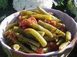 American Vegetarian Green Beans and Tomatoes Dinner