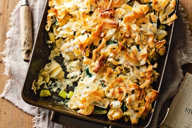 American Spanakopita Pasta Bake Recipe Appetizer