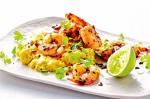 American Coriander Prawns With Sweet Corn And Coconut Mash Recipe Appetizer