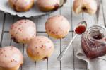 American Glazed Ovenbaked Raspberry Doughnut Bites Recipe Dessert