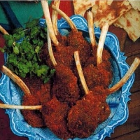 American Lamb Cutlets with Coconut Crusted Appetizer