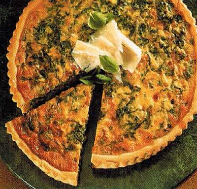Mexican Rocket Basil And Leek Quiche Dinner